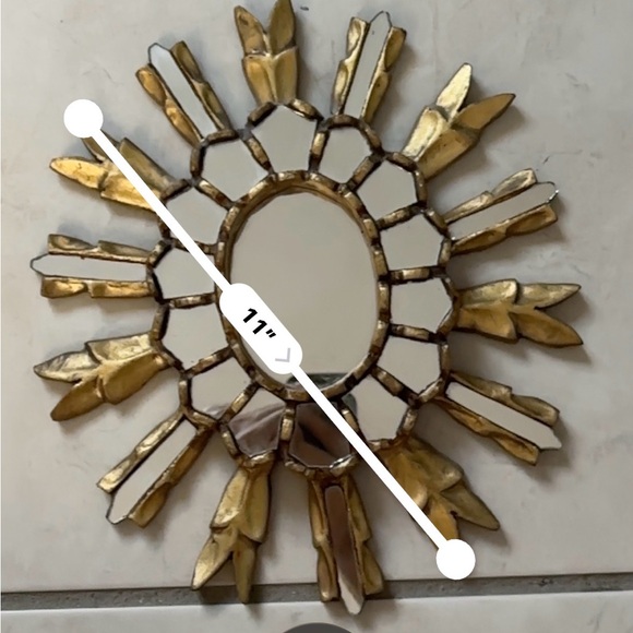 & Other Stories Radiant Gold Mirror - Picture 4 of 5